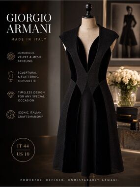 armani black and white dress Giorgio Armani | Dresses | Giorgio Armani Black And White Aline Dress